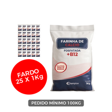 Carregar imagem no visualizador da galeria, Farinha Fosfatada +B12 (Fardo 25 x 1 Kg)
